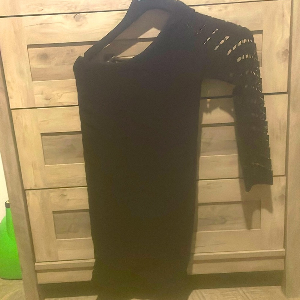 IIA black sexy mini dress size s/m